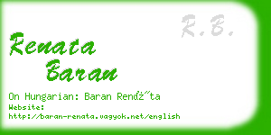 renata baran business card
